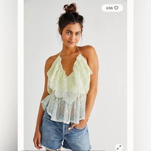 Free People Nellie Dip Dye Lack Tank